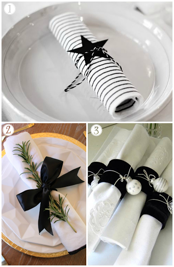 10 maneras de decorar servilletas en Navidad